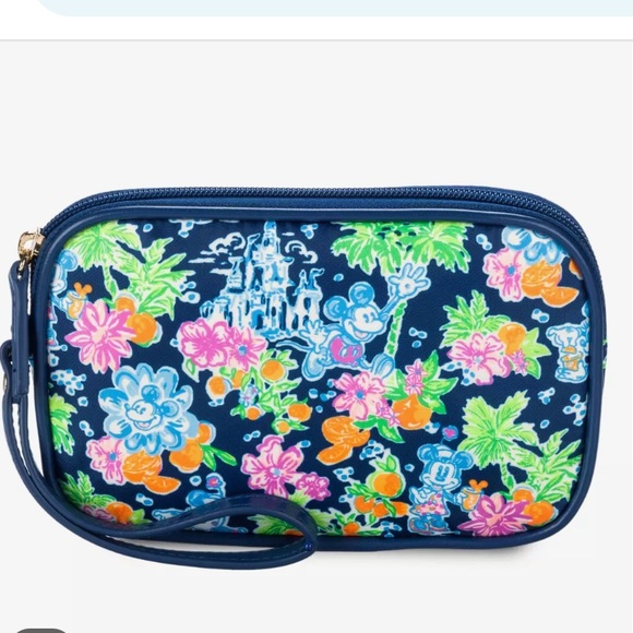 Lilly Pulitzer Handbags - NWT Lilly Pulitzer x Disney Wristlet Pouch Cosmetic Bag NWT Disney World
